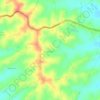 El Recreo topographic map, elevation, relief