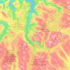 Saltdal topographic map, elevation, relief