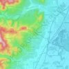 Saint-Hippolyte topographic map, elevation, relief