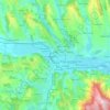 Iași topographic map, elevation, relief