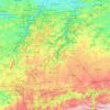Waals-Brabant topographic map, elevation, relief