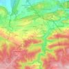 Wellin topographic map, elevation, relief