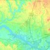 Limestone County topographic map, relief map, elevations map
