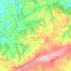 Plounéour-Ménez topographic map, elevation, relief