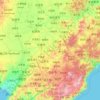 Jilin topographic map, relief, elevation