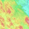 Plitvice Lakes National Park topographic map, elevation, relief