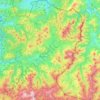 Baztán topographic map, relief map, elevations map