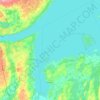 Georgina topographic map, relief map, elevations map