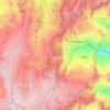 Usme topographic map, elevation, relief