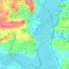 Rieux topographic map, elevation, relief