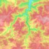 Daverdisse topographic map, elevation, relief