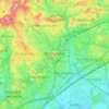 Montpellier topographic map, relief map, elevations map