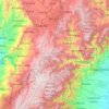 Bogota Capital District topographic map, elevation, relief