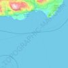Almeria topographic map, elevation, relief