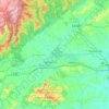 Burke County topographic map, elevation, relief