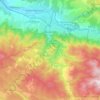 Mazamet topographic map, relief map, elevations map
