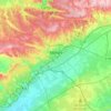 Nimes topographic map, relief map, elevations map