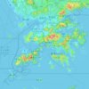 New Territories topographic map, relief, elevation