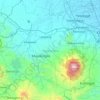 Majalengka Regency topographic map, elevation, relief