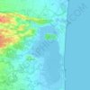 Canet-en-Roussillon topographic map, elevation, relief