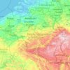 Belgique topographic map, elevation, relief