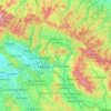 Metropolitan City of Florence topographic map, relief map, elevations map