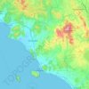 GR topographic map, relief map, elevations map