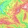 Vaour topographic map, relief map, elevations map