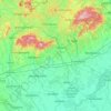 Komitat Heves topographic map, relief map, elevations map