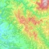 Castellina in Chianti topographic map, relief map, elevations map