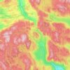 Lunner topographic map, elevation, relief