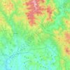 Castelnuovo Berardenga topographic map, relief map, elevations map