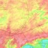 Fleurus topographic map, elevation, relief