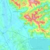 Cortona topographic map, relief map, elevations map