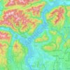 Lake Maggiore topographic map, elevation, relief