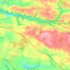Saint-Yvi topographic map, elevation, relief