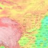 Yellow River topographic map, relief, elevation