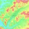 Bistrița topographic map, elevation, relief