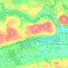 Ovens topographic map, relief map, elevations map