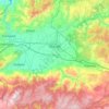 Düzce merkez topographic map, elevation, relief