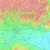 Lombardy topographic map, elevation, relief