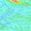 Pamplona topographic map, relief map, elevations map