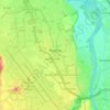 Blagnac topographic map, relief map, elevations map
