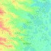 Caimito topographic map, elevation, relief