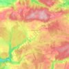 Bellefontaine topographic map, elevation, relief