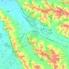 Marciac topographic map, elevation, relief