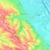 Castanet-Tolosan topographic map, elevation, relief