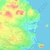 County Dublin topographic map, relief map, elevations map