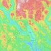 Skien topographic map, elevation, relief