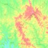 Itauçu topographic map, relief map, elevations map